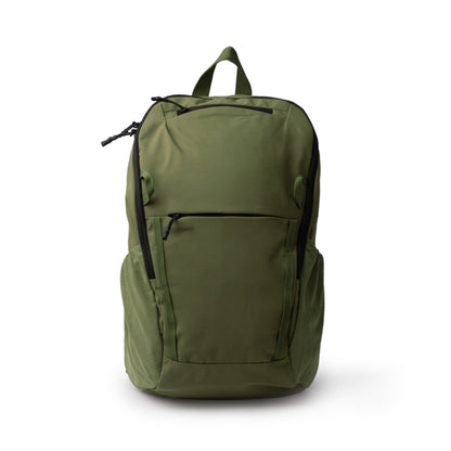 Stamina VERMONT 280D taslon nylon backpack in dark green - promotional merchandise printed with your company logo