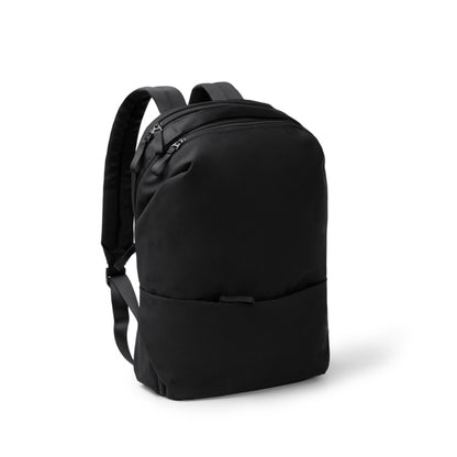 Stamina DAKOTA 150D polyester backpack in black - promotional merchandise printed with your company logo