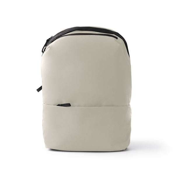 Stamina DAKOTA 150D polyester backpack in beige - promotional merchandise printed with your company logo