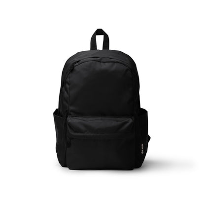 Stamina TOMIN Recycled nylon backpack in black - promotional merchandise printed with your company logo