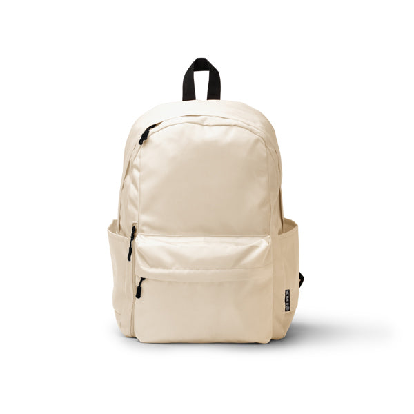 Stamina TOMIN Recycled nylon backpack in beige - promotional merchandise printed with your company logo