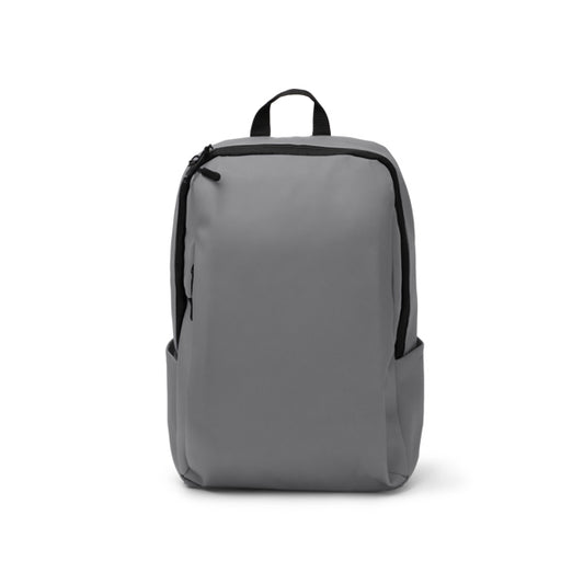 Stamina SIOX PU leather backpack in grey - promotional merchandise printed with your company logo