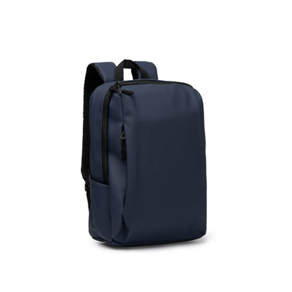 Stamina SIOX PU leather backpack in black - promotional merchandise printed with your company logo