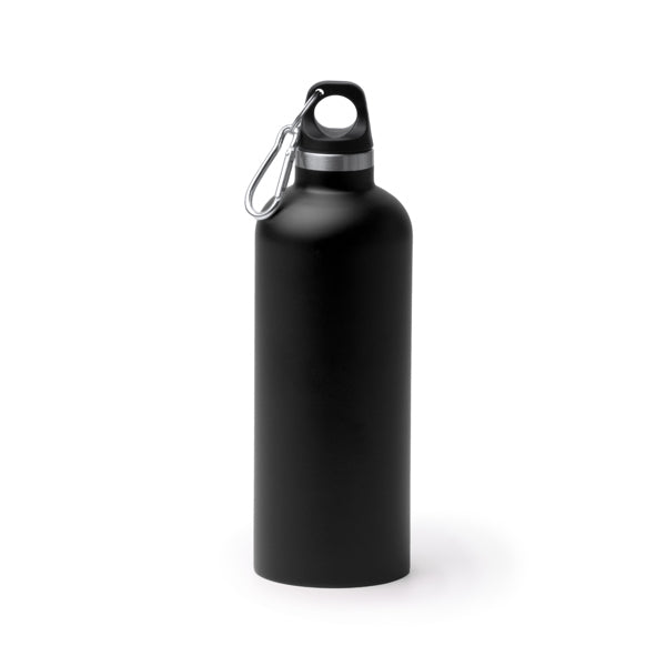 Stamina LUWAK Recycled stainless steel thermal cup 500 ml in black - promotional merchandise printed with your company logo