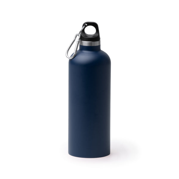 Stamina LUWAK Recycled stainless steel thermal cup 500 ml in navy blue - promotional merchandise printed with your company
