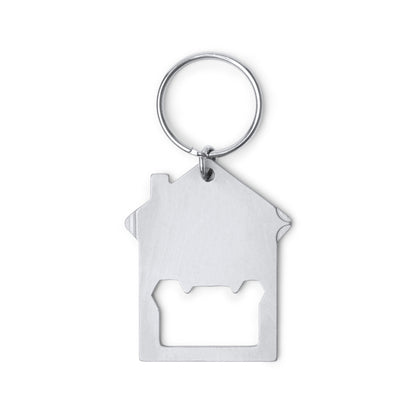 Stamina MANEX Stainless steel keyring in silver - promotional merchandise printed with your company logo