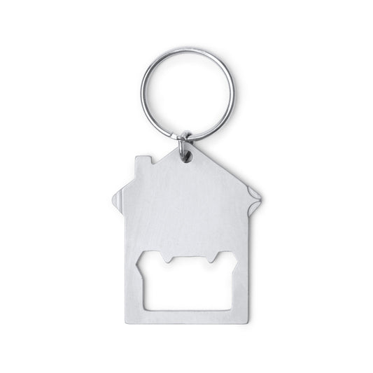 Stamina MANEX Stainless steel keyring in silver - promotional merchandise printed with your company logo