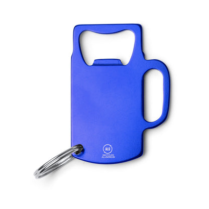 Stamina ARTOIS Recycled aluminium keyring in royal blue - promotional merchandise printed with your company logo
