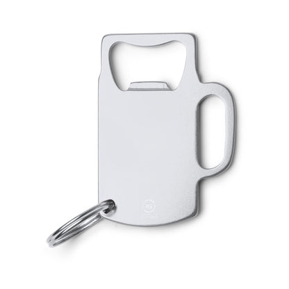 Stamina ARTOIS Recycled aluminium keyring in silver - promotional merchandise printed with your company logo