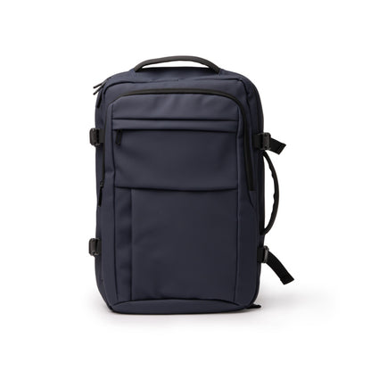 Stamina OREGON Soft PU backpack in navy blue - promotional merchandise printed with your company logo