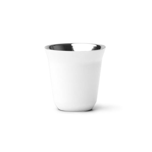 Stamina COSIK Recycled stainless steel cup 160 ml in white - promotional merchandise printed with your company logo