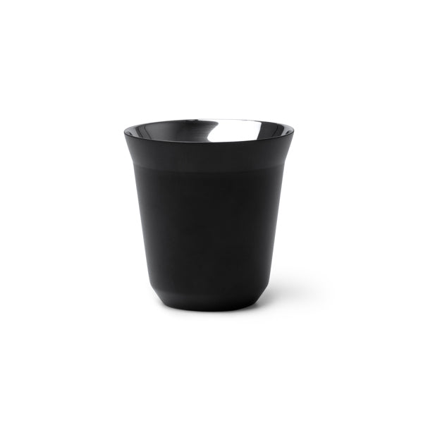 Stamina COSIK Recycled stainless steel cup 160 ml in black - promotional merchandise printed with your company logo