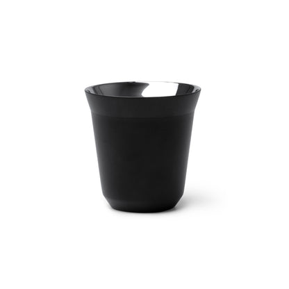Stamina COSIK Recycled stainless steel cup 160 ml in black - promotional merchandise printed with your company logo