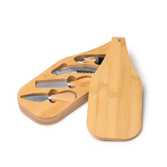 Stamina GAUDA Stainless steel and bamboo bottle opener in beige - promotional merchandise printed with your company logo
