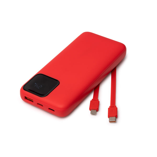 Stamina CONWAY Recycled ABS power bank 10000 mAh in white - promotional merchandise printed with your company logo