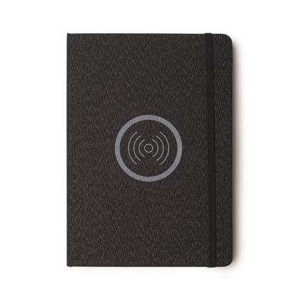 Stamina GARLAN RPET notebook A5 in black - promotional merchandise printed with your company logo