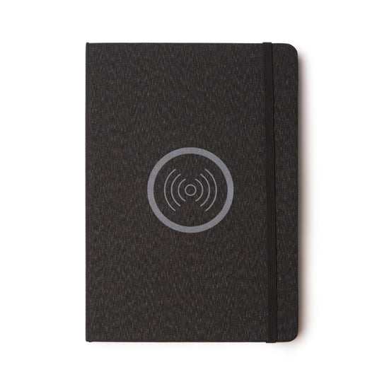 Stamina GARLAN RPET notebook A5 in black - promotional merchandise printed with your company logo