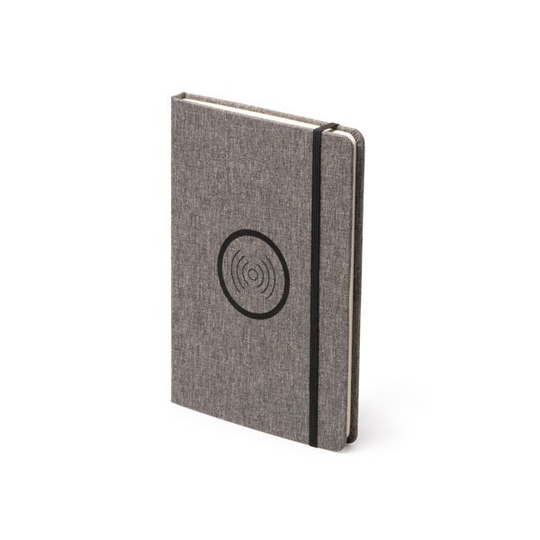 Stamina GARLAN RPET notebook A5 in black - promotional merchandise printed with your company logo
