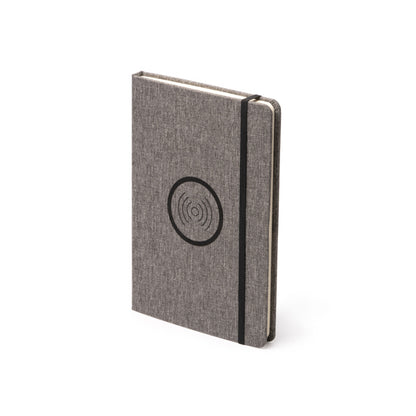 Stamina GARLAN RPET notebook A5 in black - promotional merchandise printed with your company logo
