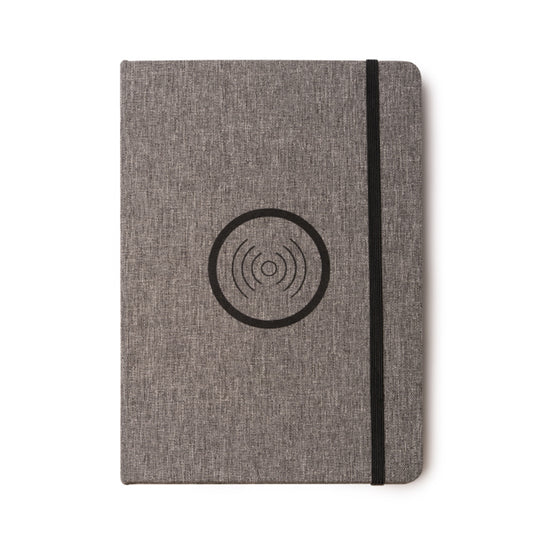 Stamina GARLAN RPET notebook A5 in grey - promotional merchandise printed with your company logo