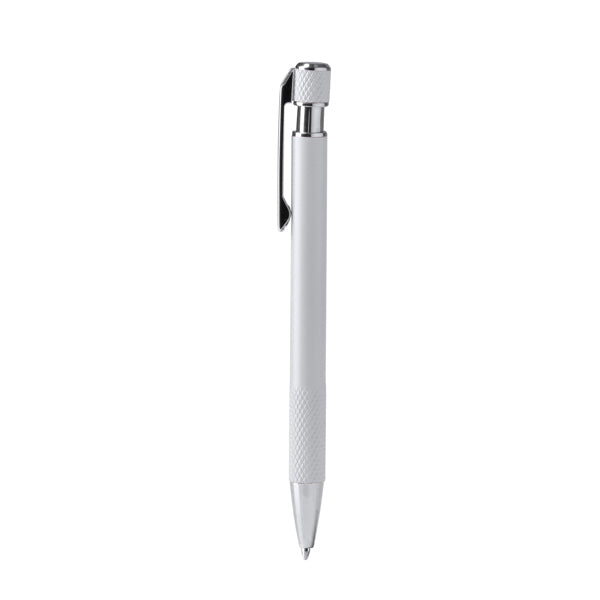 Stamina BLOMY Recycled aluminium ball pen in white - promotional merchandise printed with your company logo