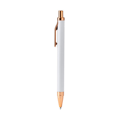 Stamina WALER Recycled aluminium ball pen in white - promotional merchandise printed with your company logo
