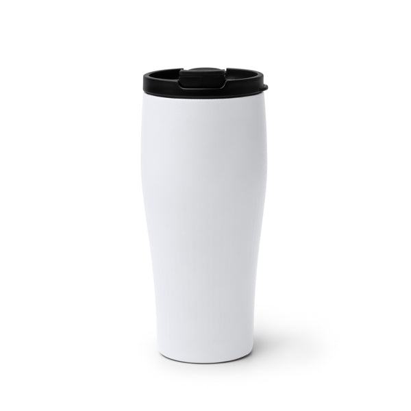 Stamina SEWARD Recycled stainless steel thermal cup 500 ml in white - promotional merchandise printed with your company logo