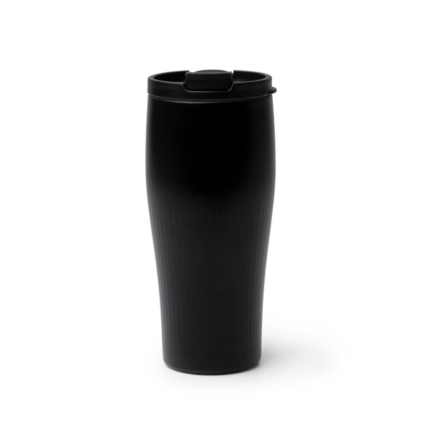 Stamina SEWARD Recycled stainless steel thermal cup 500 ml in black - promotional merchandise printed with your company logo