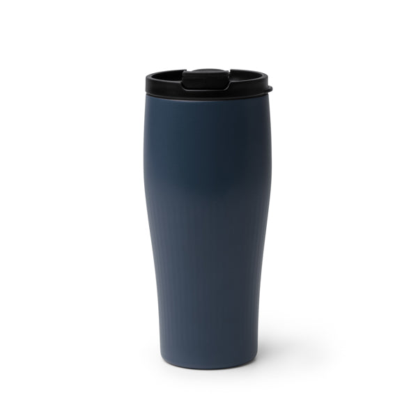 Stamina SEWARD Recycled stainless steel thermal cup 500 ml in navy blue - promotional merchandise printed with your company