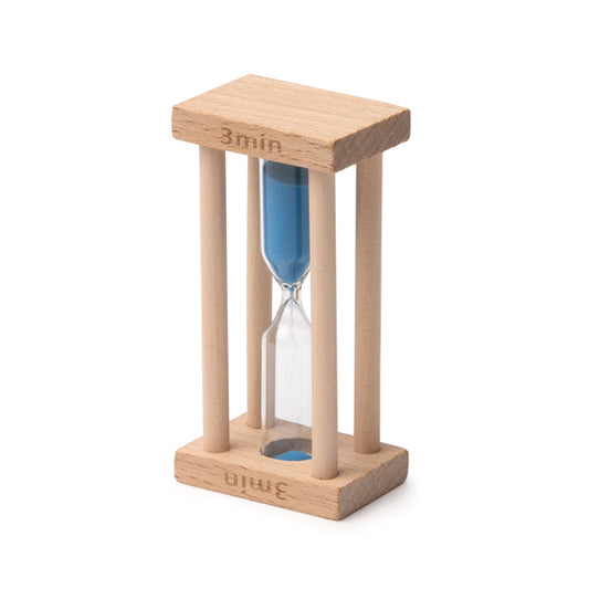 Stamina TEMPO Wood table clock in beige - promotional merchandise printed with your company logo