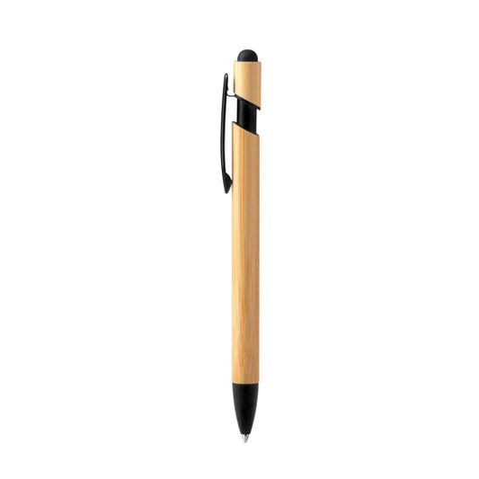 Stamina VILON Bamboo ball pen in black - promotional merchandise printed with your company logo