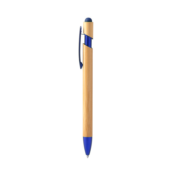 Stamina VILON Bamboo ball pen in royal blue - promotional merchandise printed with your company logo