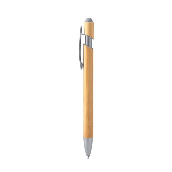 Stamina VILON Bamboo ball pen in silver - promotional merchandise printed with your company logo