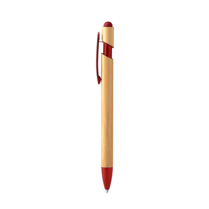 Stamina VILON Bamboo ball pen in red - promotional merchandise printed with your company logo