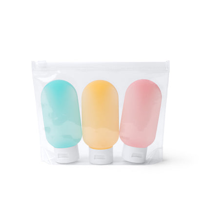 Stamina LOGAN PE and EVA travel set in white - promotional merchandise printed with your company logo