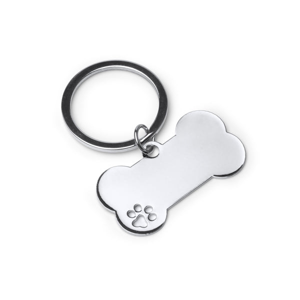 Stamina CHOP Metal keyring in silver - promotional merchandise printed with your company logo