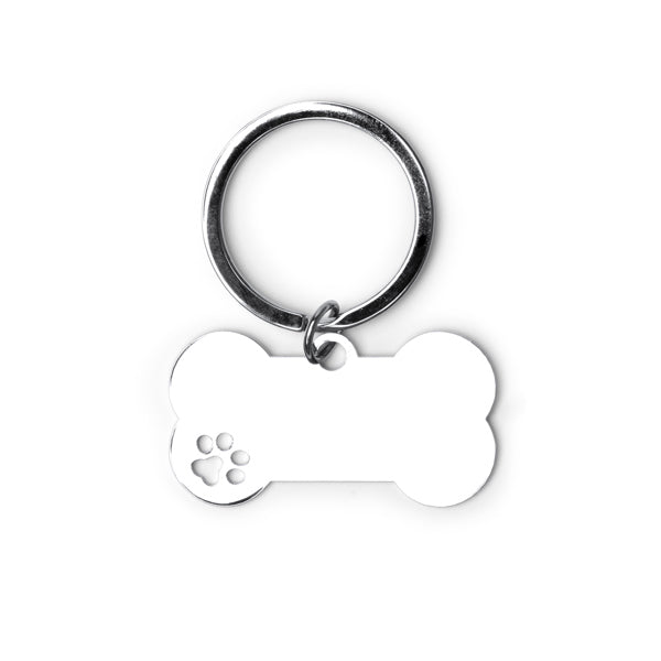 Stamina CHOP Metal keyring in silver - promotional merchandise printed with your company logo