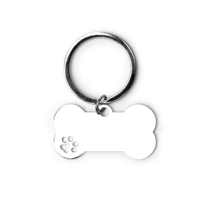 Stamina CHOP Metal keyring in silver - promotional merchandise printed with your company logo
