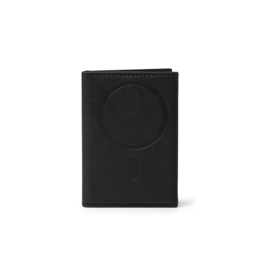 Stamina KARTY Recycled PU magnetic card holder in black - promotional merchandise printed with your company logo