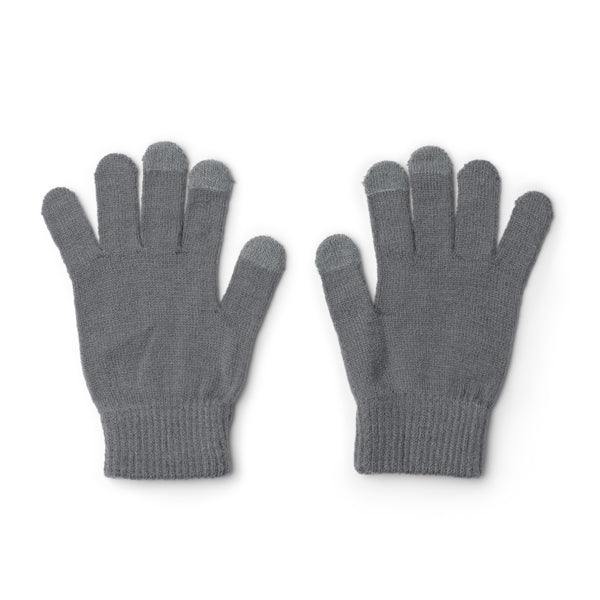 Stamina WINDSOR RPET touchscreen gloves in grey - promotional merchandise printed with your company logo
