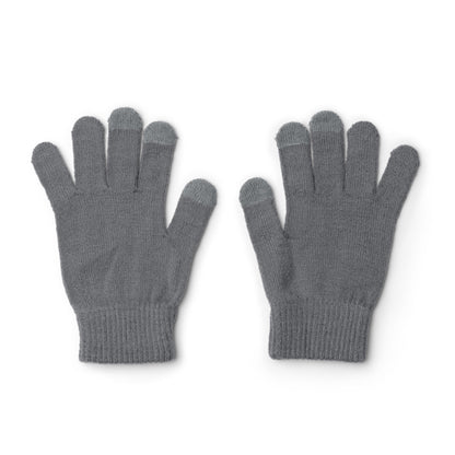 Stamina WINDSOR RPET touchscreen gloves in grey - promotional merchandise printed with your company logo