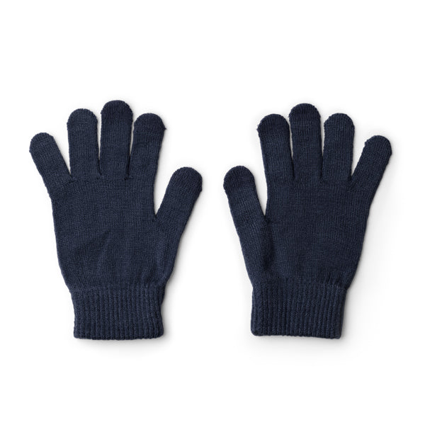 Stamina WINDSOR RPET touchscreen gloves in navy blue - promotional merchandise printed with your company logo