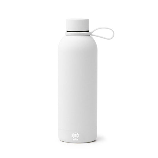 Stamina SIVAS Recycled stainless steel thermal bottle in white - promotional merchandise printed with your company logo