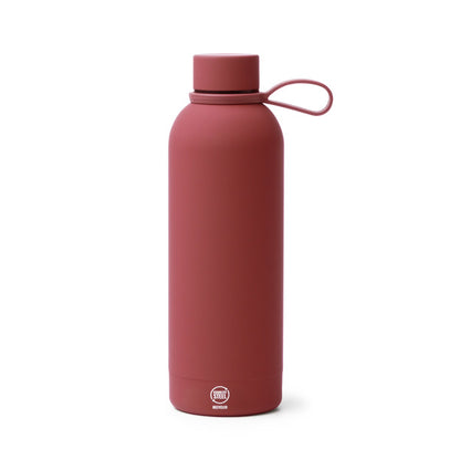 Stamina SIVAS Recycled stainless steel thermal bottle in dark red - promotional merchandise printed with your company logo