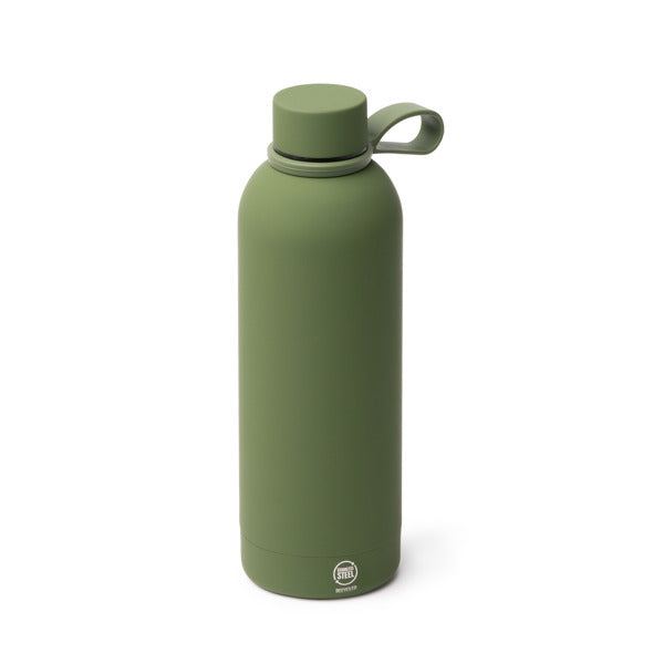Stamina SIVAS Recycled stainless steel thermal bottle in white - promotional merchandise printed with your company logo