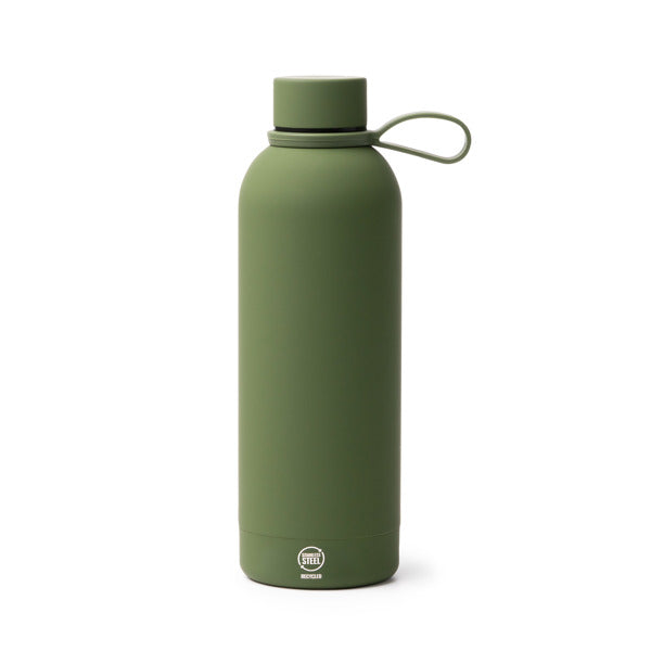 Stamina SIVAS Recycled stainless steel thermal bottle in dark green - promotional merchandise printed with your company logo