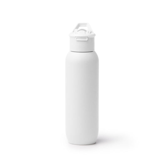 Stamina BULGON Recycled stainless steel thermal bottle in white - promotional merchandise printed with your company logo
