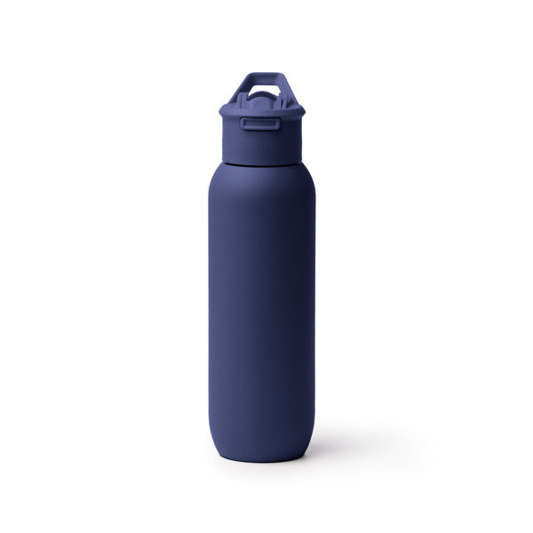 Stamina BULGON Recycled stainless steel thermal bottle in navy blue - promotional merchandise printed with your company logo
