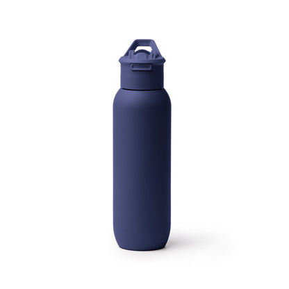 Stamina BULGON Recycled stainless steel thermal bottle in navy blue - promotional merchandise printed with your company logo