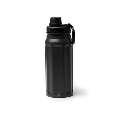 Stamina NOBLEK Recycled stainless steel thermal bottle in black - promotional merchandise printed with your company logo
